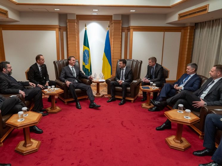 ﻿Зеленський обговорив із президентом Бразилії Болсонару питання розширення товарообігу між двома країнами