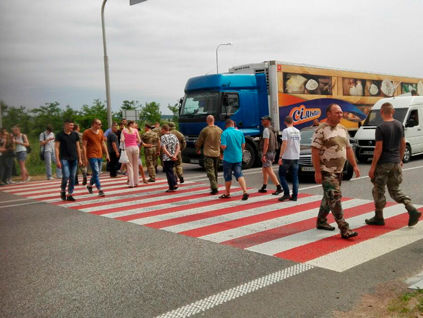Участники АТО перекрывали трассу Киев &ndash; Чоп в Житомирской области