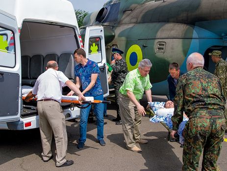 Из зоны АТО эвакуировали трех раненых нацгвардейцев