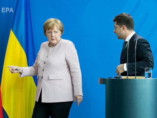 ﻿Зеленський обговорив із Меркель підготовку до зустрічі в нормандському форматі