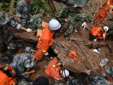 Число жертв оползня в Китае увеличилось до 23 человек