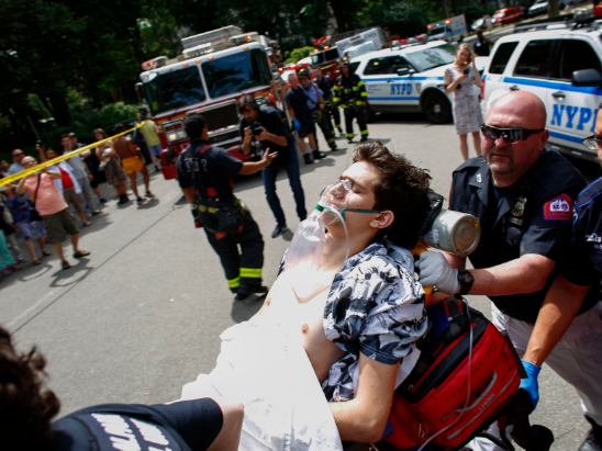 В Центральном парке Нью-Йорка произошел взрыв, как минимум один человек ранен