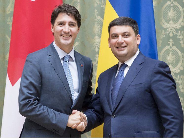Гройсман на встрече с Трюдо: Экономические отношения Украины с Канадой имеют большую перспективу