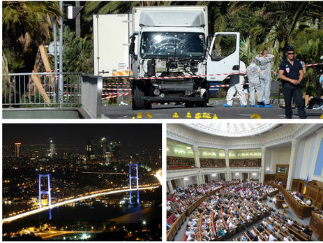 84 погибших в Ницце, попытка переворота в Турции, Рада ушла на каникулы. Главное за день