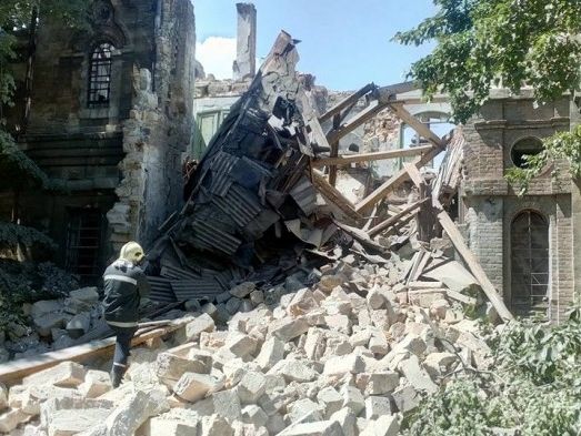 В Одессе рухнул памятник архитектуры "Масонский дом"