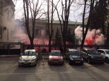 В Москве атаковали украинское посольство