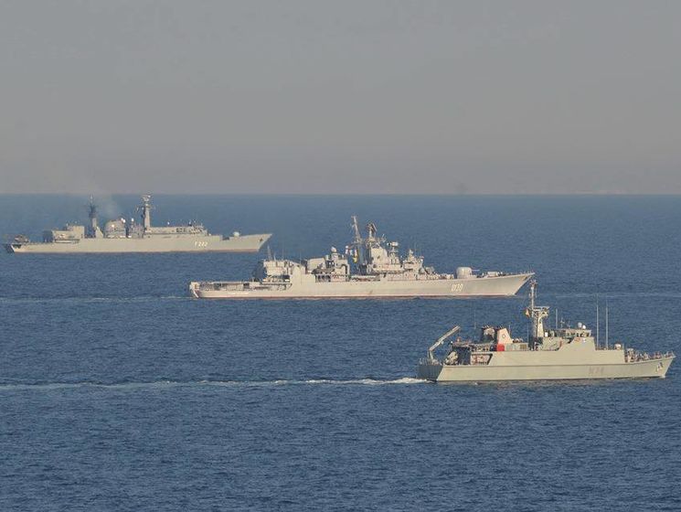 Украинский фрегат принял участие в многонациональных учениях по стандартам НАТО в западной части Черного моря
