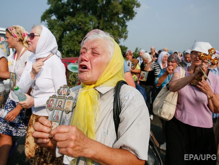 Обе колонны крестного хода УПЦ МП прибыли в Киев, мест для размещения верующих не хватает &ndash; СМИ