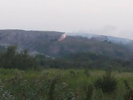 Подо Львовом снова горела грибовичская мусорная свалка