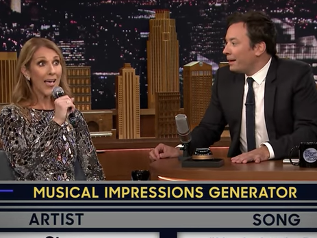 Дион исполнила хиты Шер, Джексона, Рианны, Кэша и Sia. Видео