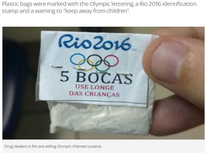 В Бразилии полиция арестовала партию наркотиков с символикой Олимпиады