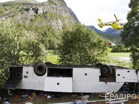 В Норвегии разбился туристический автобус с украинцами, один человек погиб