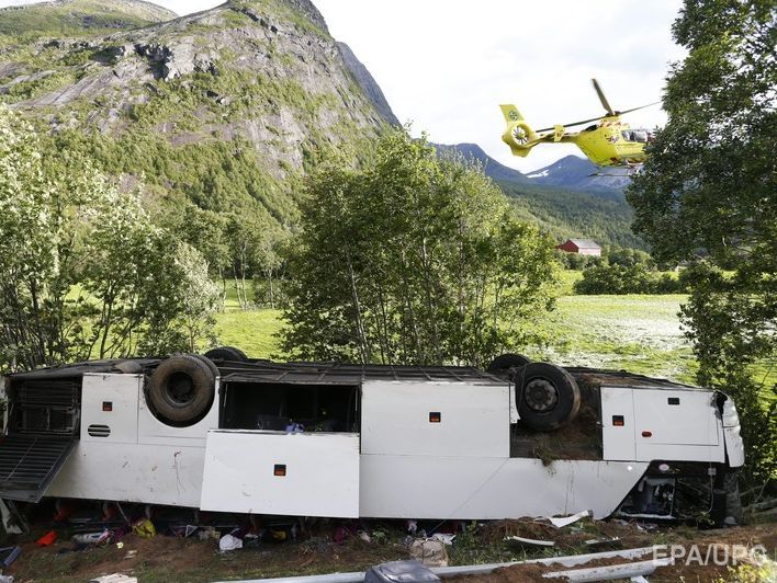 Посольство: В результате ДТП с украинским автобусом в Норвегии госпитализировано 20 человек