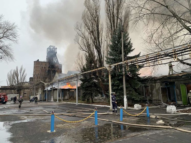 В Донецкой области произошел пожар на шахте "Северная"