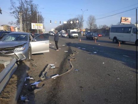 ﻿З'явилося відео ДТП, у якій постраждав дитячий омбудсмен України