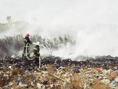 ГСЧС: Пожар на мусорной свалке в Тернопольской области ликвидирован