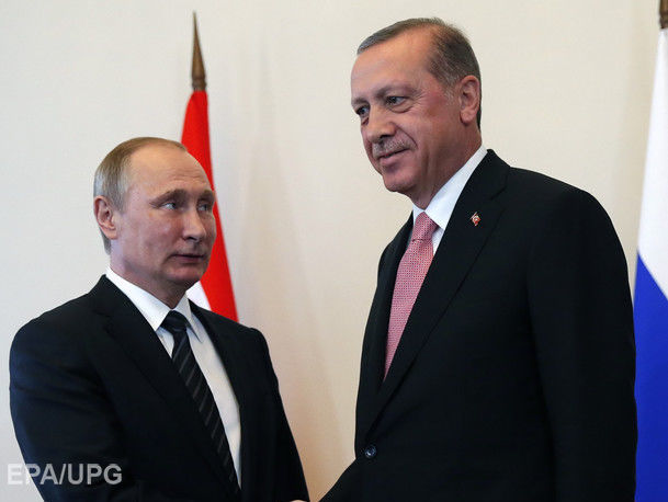 Путин с Эрдоганом обсудили ситуацию в Сирии