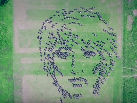 Поклонники Земфиры в честь ее 40-летия создали "живой" портрет певицы. Видео