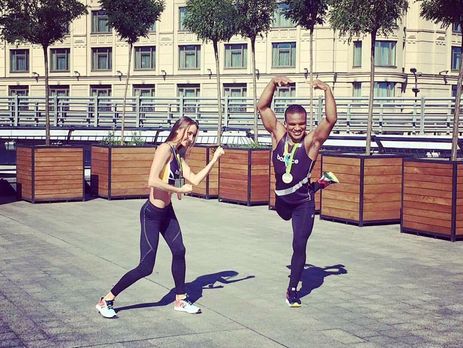 Призеры Олимпийских игр гимнастка Ризатдинова и борец Беленюк 