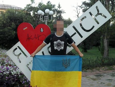 Житель Луганска: В центре города развернули украинский флаг