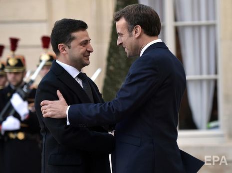 Зеленский проводит встречу с Макроном