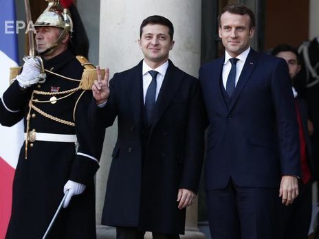 Зеленский завершил встречу с Макроном и начал переговоры с Меркель 