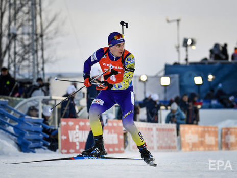 Пидручный занял девятое место в спринте на Кубке мира по биатлону