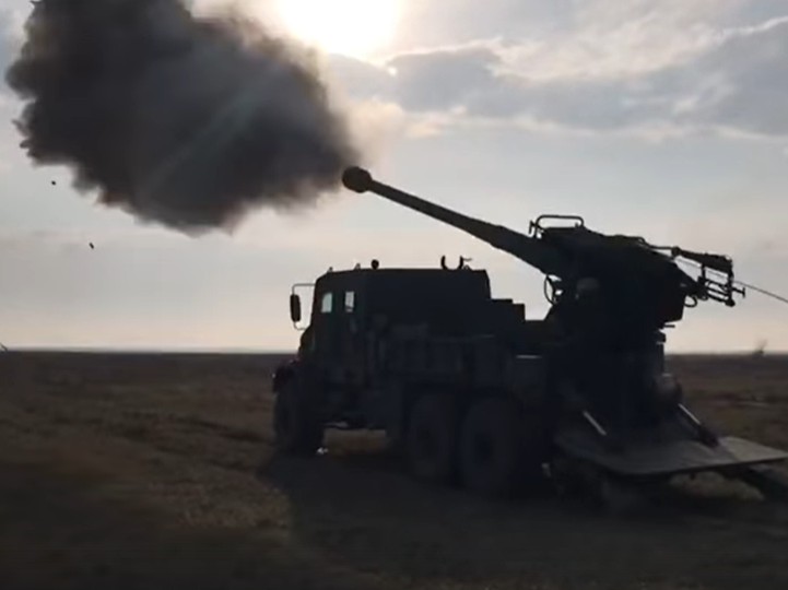 ﻿У Дніпропетровській області проводять випробування самохідної артилерійської установки "Богдана"