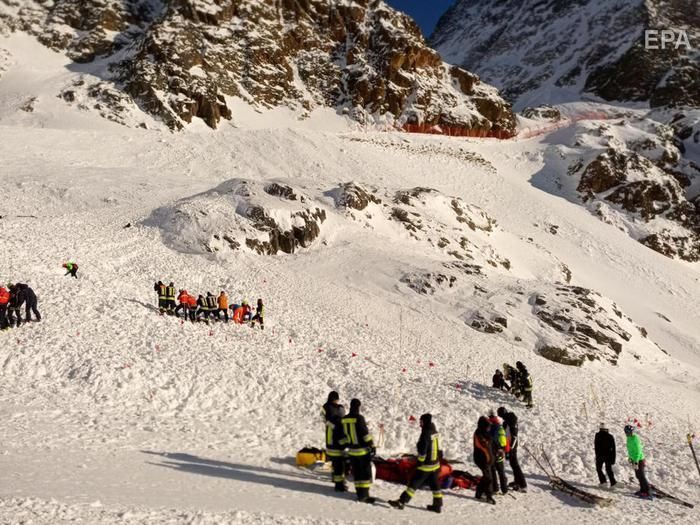 В Италии жертвами лавин стали четыре человека