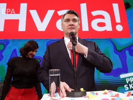 ﻿Експрем'єр Миланович переміг на президентських виборах у Хорватії
