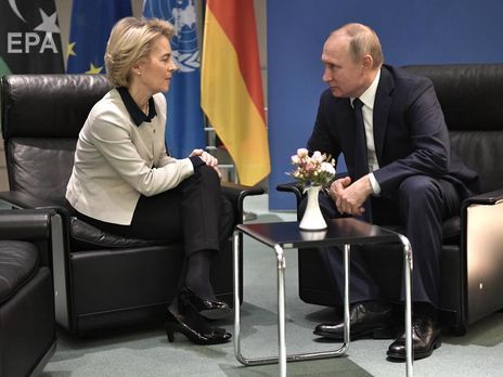 Глава Еврокомиссии обсудила с Путиным транзит газа через Украину