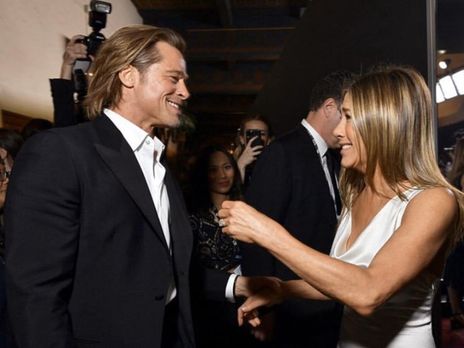 Питта и Энистон сфотографировали вместе 