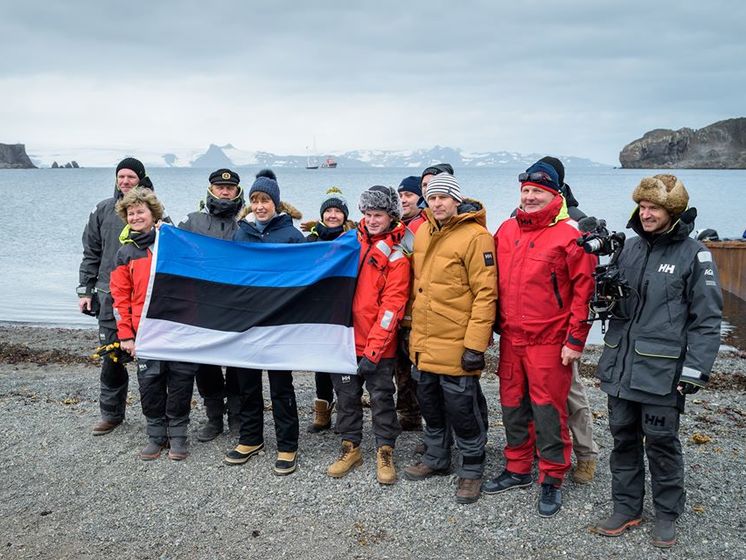 Президент Эстонии отправилась в Антарктиду