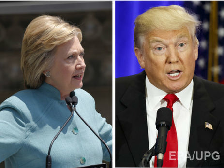 Опрос: Трамп обгоняет Клинтон на 1%