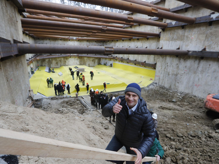 ﻿Кличко заявив, що будівництво метро на Виноградар іде за графіком
