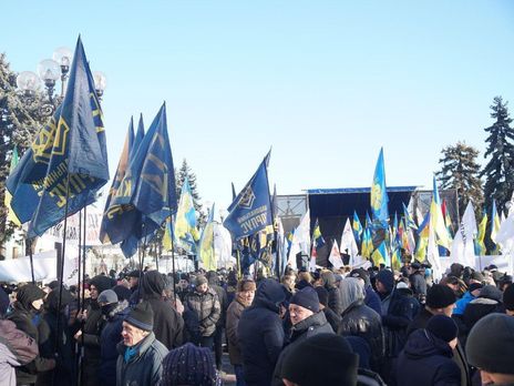 6 лютого в центрі Києва проводять акції протесту