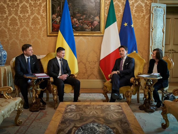 "Будем рады видеть итальянских инвесторов в Украине". Зеленский встретился с Конте