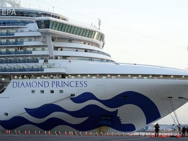 Кількість інфікованих коронавірусом пасажирів лайнера Diamond Princess зросла до 70