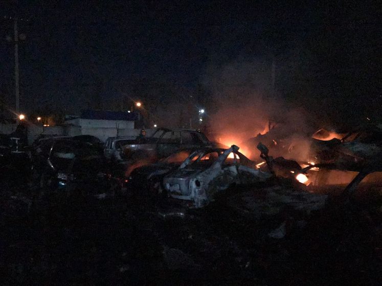 ﻿На штрафмайданчику в Одесі згоріло 20 авто, ще три пошкоджені – ДСНС