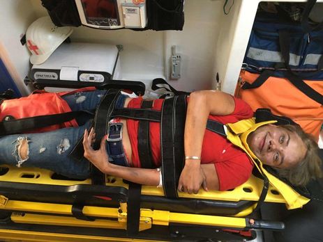 Журналистка, пострадавшая во время поджога 