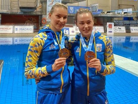 ﻿Українки здобули бронзу в синхронних стрибках у воду на Гран-прі в Мадриді