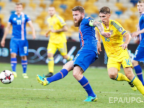 Сборные Украины и Исландии разошлись миром. Фоторепортаж