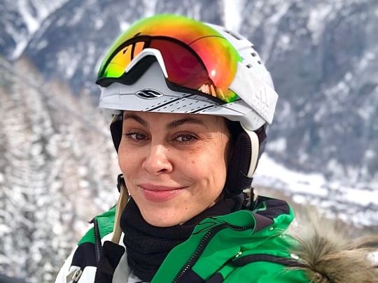 ﻿Дружина київського мера Кличка відсвяткувала день народження на лижах