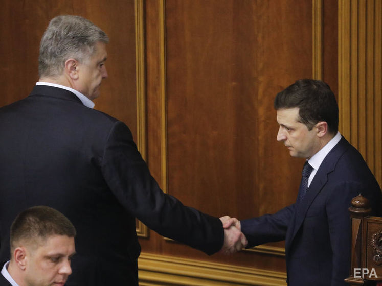 ﻿Зеленський і Порошенко поспілкувалися в парламенті