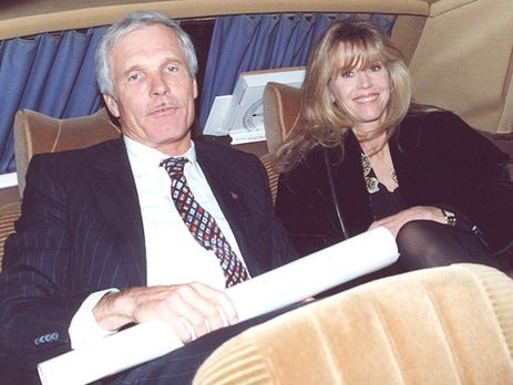 Медіамагнат Тед Тернер зі своєю дружиною актрисою Джейн Фондою в Москві 1993 року
