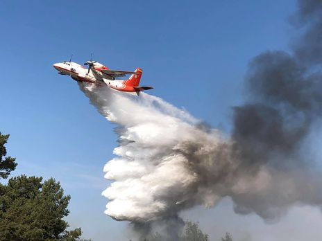 Пожар в Чернобыльской зоне продолжается, радиационный фон в Киеве и области в норме – ГСЧС
