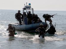 Украинские морские пехотинцы тренировались захватывать побережье. Фоторепортаж