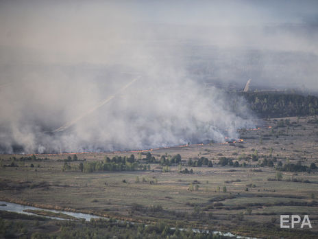 Пожежа в Чорнобильській зоні триває із 4 квітня