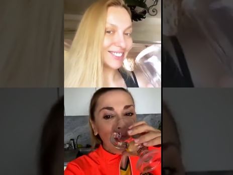 ﻿Полякова і Сумська разом зайнялися спортом. Відео