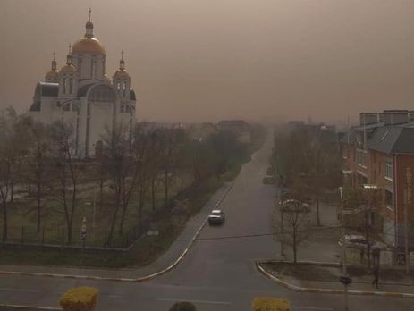 Киев и область накрыла песчаная буря